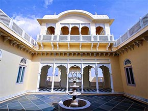 Hotel near sand dunes in rajasthan