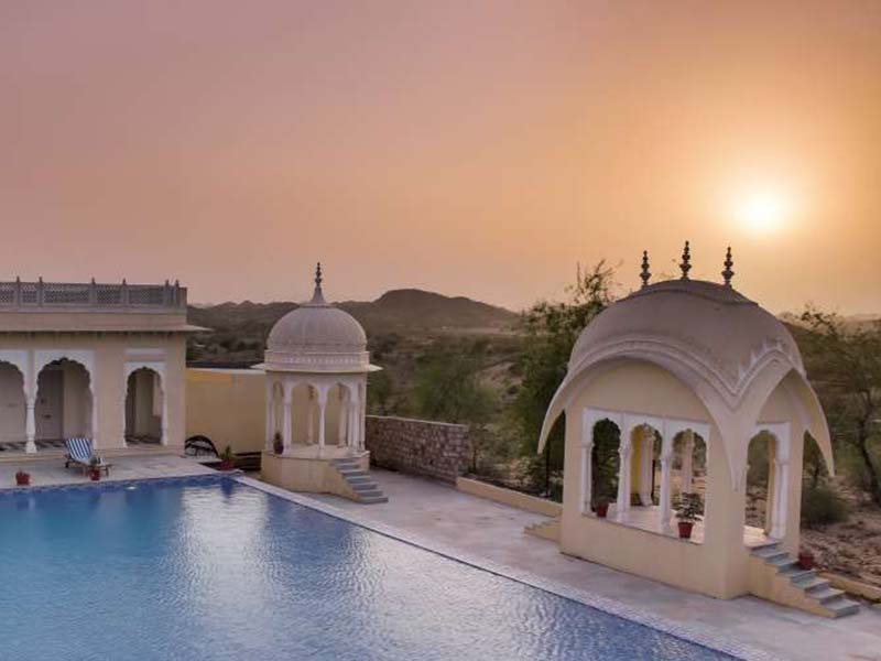 hotel in sanchal fort pool in barmer